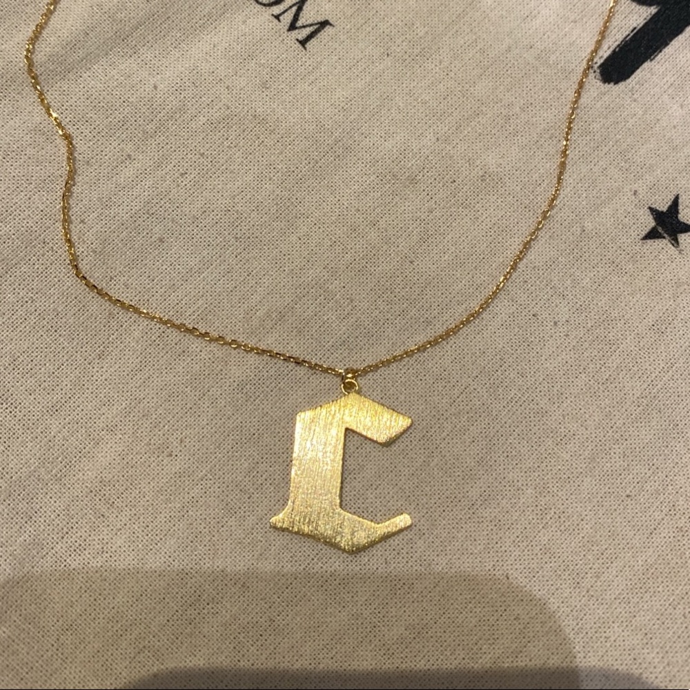 Old English Pendant Necklace